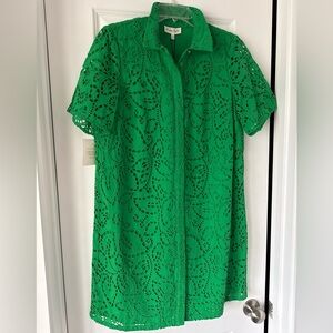 New With Tags Phase Eight Green Eyelet Dress, US Size 10